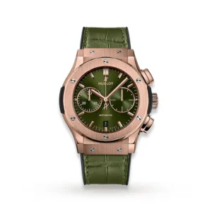Hublot Classic Fusion Chronograph King Gold Green 45mm.OX.8980.LR Ref. 521