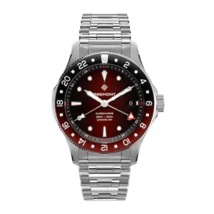 Bremont Supermarine 300M GMT Automatic 40mm Limited Edition Unisex Watch Red Ref. SM40-GMT-SS-RDBK-B