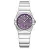 Omega Constellation 28mm Ladies Watch Purple Ref. O13115286060001