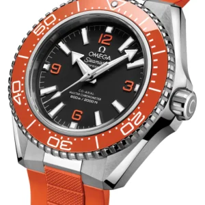 Omega Seamaster Planet Ocean 600M 42mm Mens Watch Orange Rubber Strap Ref. O21732422101004