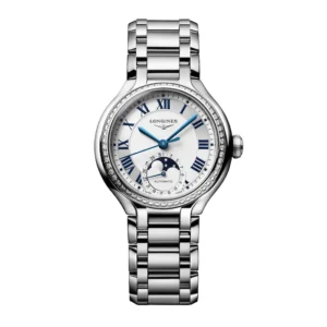 Longines PrimaLuna 34mm Ladies Watch Silver Ref. L81260716