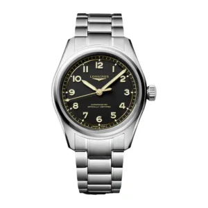 Longines Spirit Pilot 3 Hands 39mm Mens Watch Black Ref. L38094536