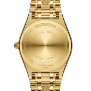 Breitling Chronomat Automatic 36mm Victoria Beckham Limited Edition Ladies Watch Peppermint Yellow Gold Ref. K103801A1L1K1