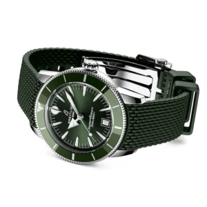 Breitling Superocean Heritage B31 Automatic 40mm Mens Watch Green Rubber Ref. AB3110361L1S1