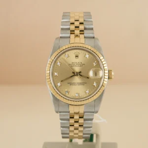 Rolex Ladies Datejust Watch 31mm - Champagne Diamond - 68273 1995 B&P