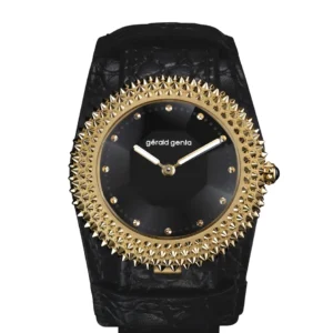 Gerald Genta Gentissima Oursin 36 Black Onyx 36mm, Glass-blasted yellow gold 3N, Women’s Watch EECE02A1 36 mm