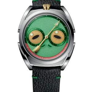 Louis Erard Le Régulateur LE X Konstantin Chaykin Unfrogettable Green 40mm, Steel, Leather, Green Dial 85340AA01.BVA191 40 mm