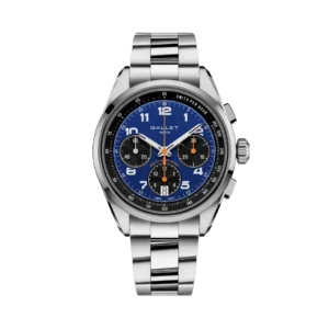 Gallet Multichron Sport 41mm, Steel Case, Steel Strap