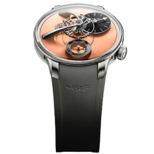 MB&F Legacy Machine 101 Evo Salmon 40mm, Titanium and Salmon Baseplate, Men’s Watch 51.TR.GSA 40 mm