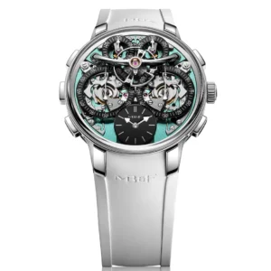 MB&F LM Sequential EVO 44mm, Titanium, Rubber, Ice Blue Dial 11.TR.LG 44 mm