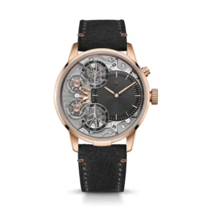 Armin Strom Mirrored Force Resonance First Edition 43mm, 18K Rose Gold, Leather, Black Dial RG25-RF.90.AC.M.N14 43 mm - Aurevorn Watches