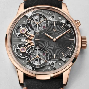 Armin Strom Mirrored Force Resonance First Edition 43mm, 18K Rose Gold, Leather, Black Dial RG25-RF.90.AC.M.N14 43 mm